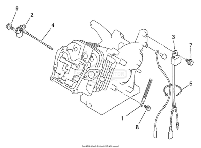 Oil Sensor Diagram and Parts List for 1715-0  Briggs and Stratton Generator